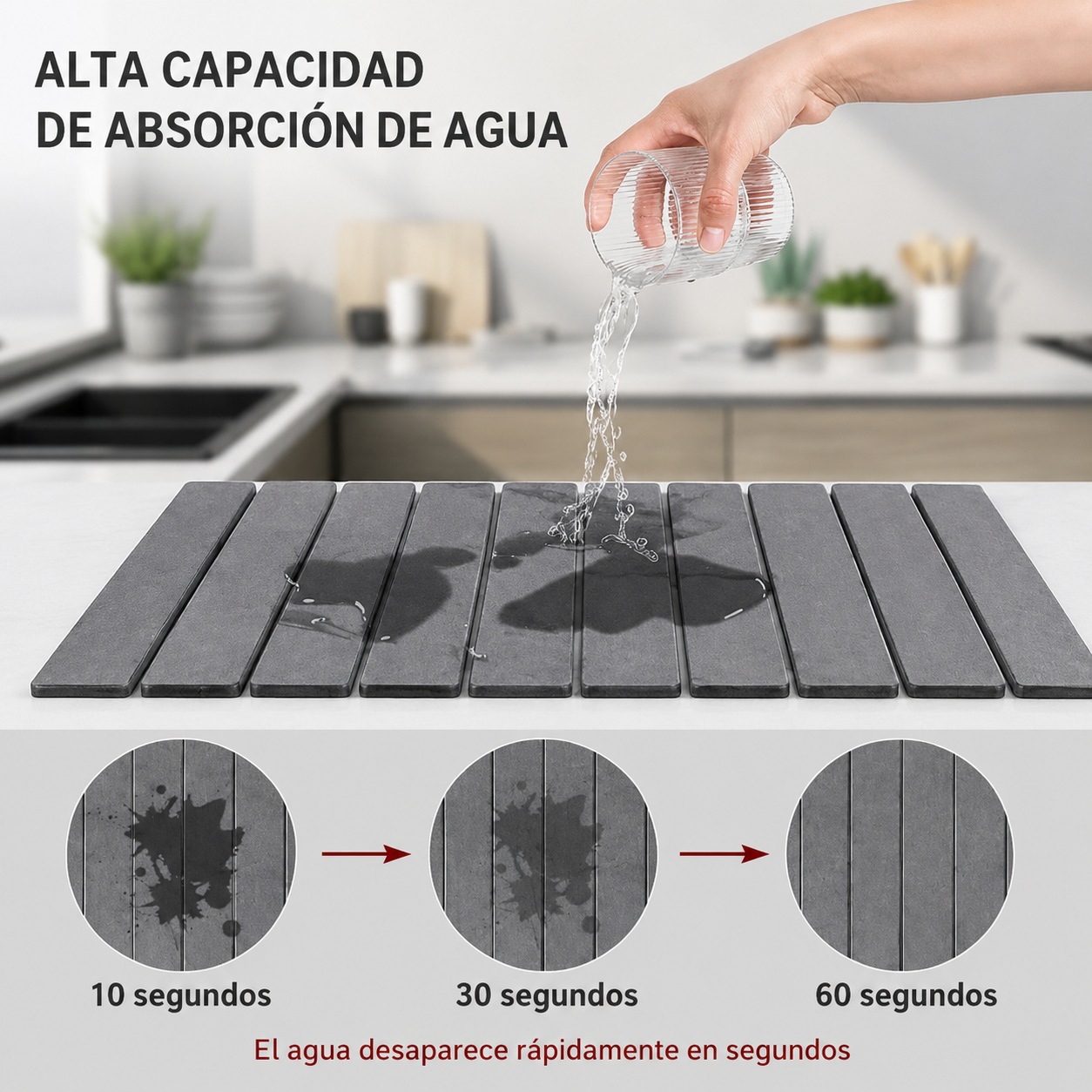 Tapete de Piedra Absorbente